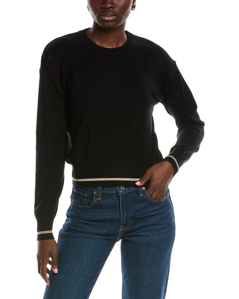 Splendid Syd Lurex Stripe Crew Sweater Nocolor