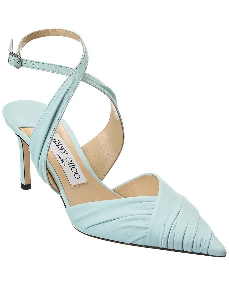 Jimmy Choo Basil 75 Leather Pump Blue