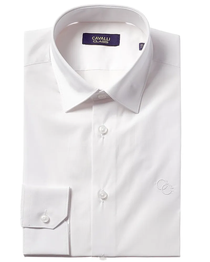 Roberto Cavalli Slim Fit Dress Shirt Nocolor