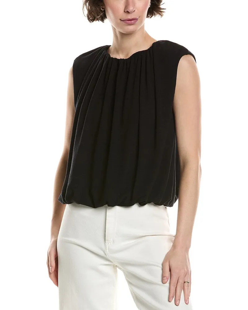Michael Stars Cindy Bubble Top Black