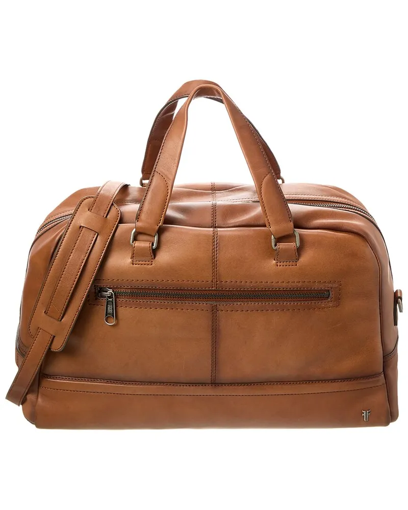 Frye Nash Leather Bowler Bag Brown