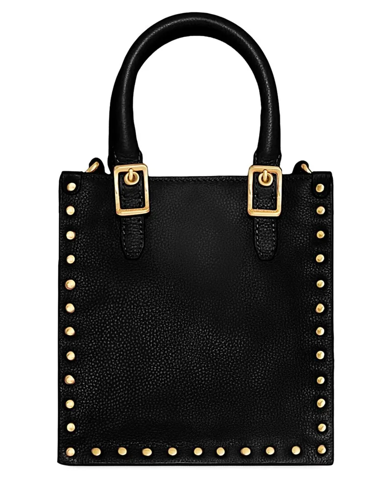 Rebecca Minkoff Studded Mini Leather Tote Black