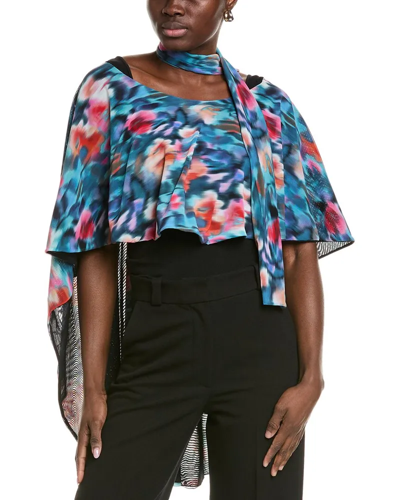 Chiara Boni Miele Mesh Poncho Nocolor