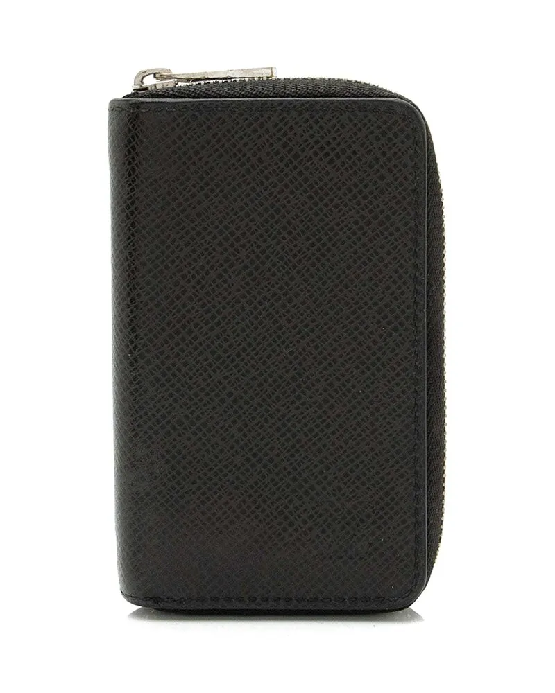 Louis Vuitton Black Taiga Leather Zippy Coin Wallet (Authentic Pre-Loved Nocolor