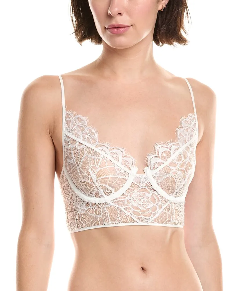 Kiki De Montparnasse Coquette Longline Bra White