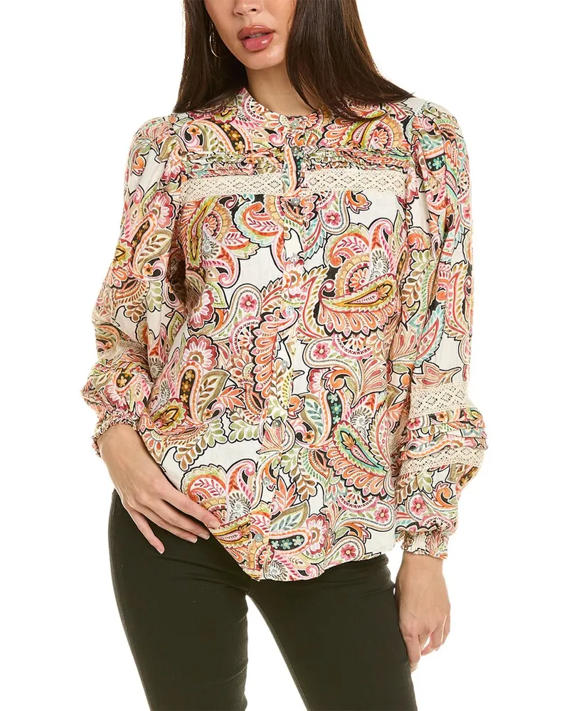 Hale Bob Linen Top Nocolor