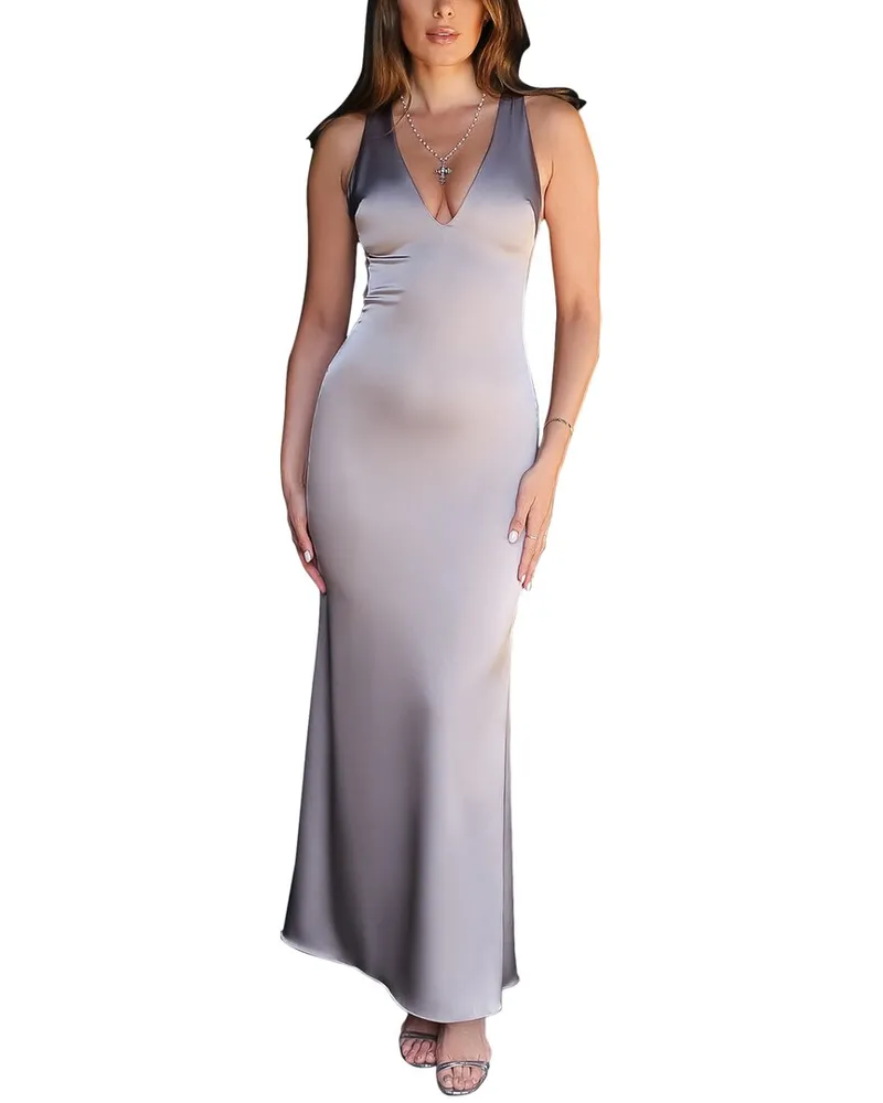 Katie May Lovely Maxi Dress Silver