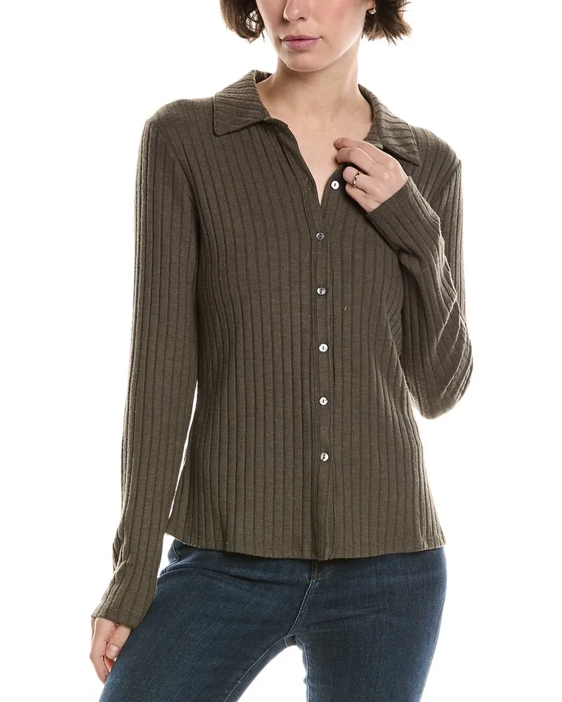 Michael Stars Paulina Shirt Green