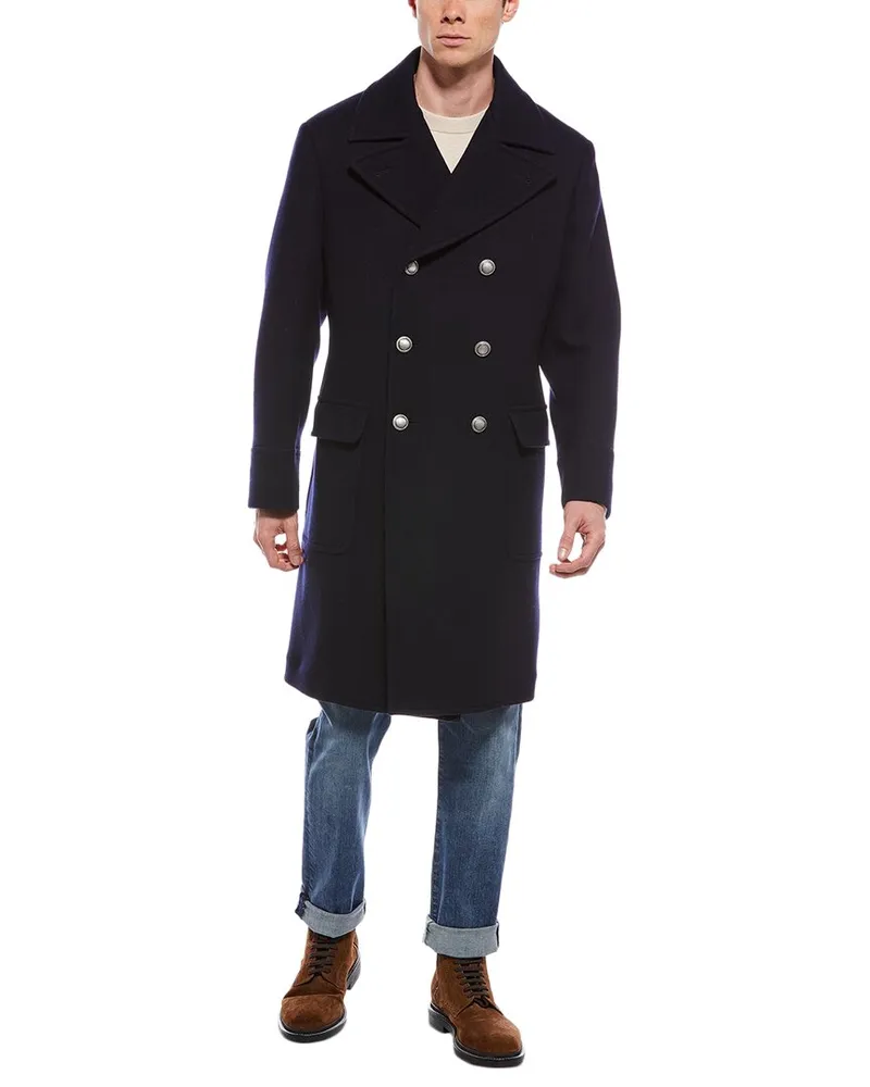 Brunello Cucinelli Wool & Cashmere-Blend Coat Nocolor