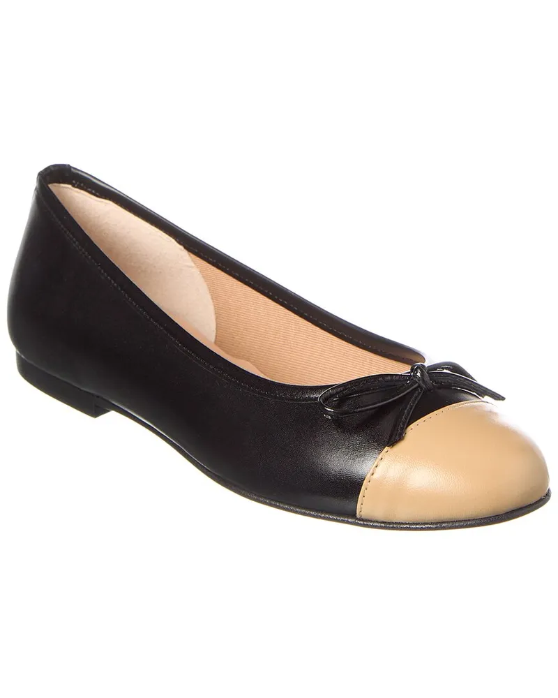 French Soule Cordelia Cap Toe Leather Flat Nocolor