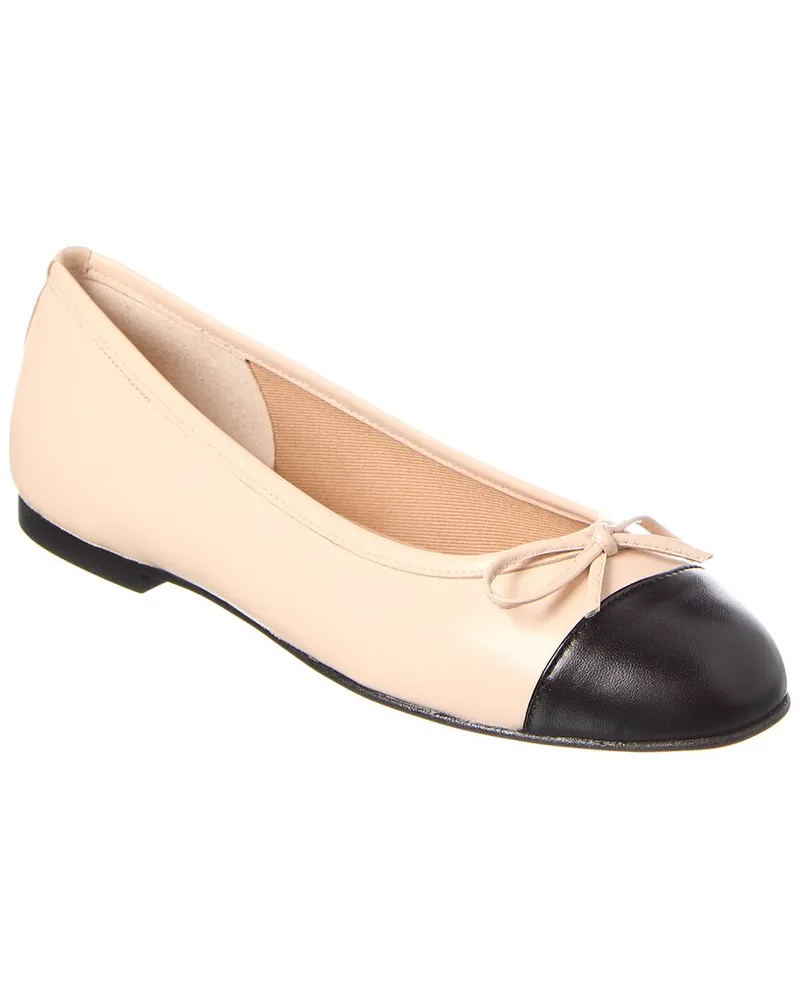 French Soule Cordelia Cap Toe Leather Flat Nocolor