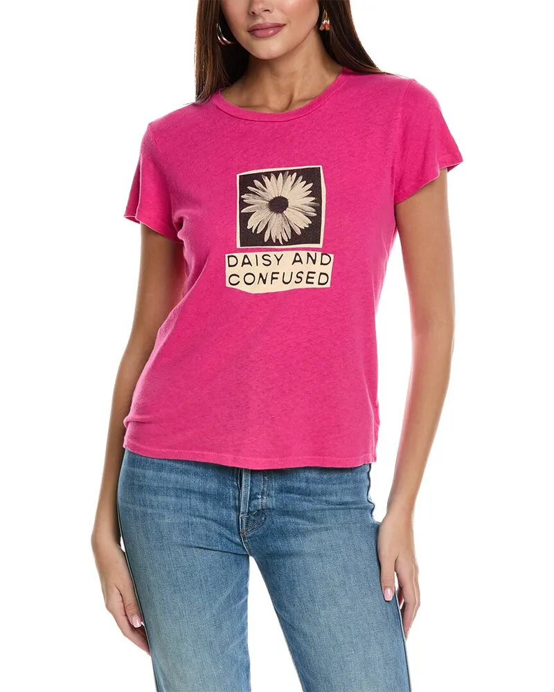 Mother The Lil Sinful Linen-Blend T-Shirt Nocolor