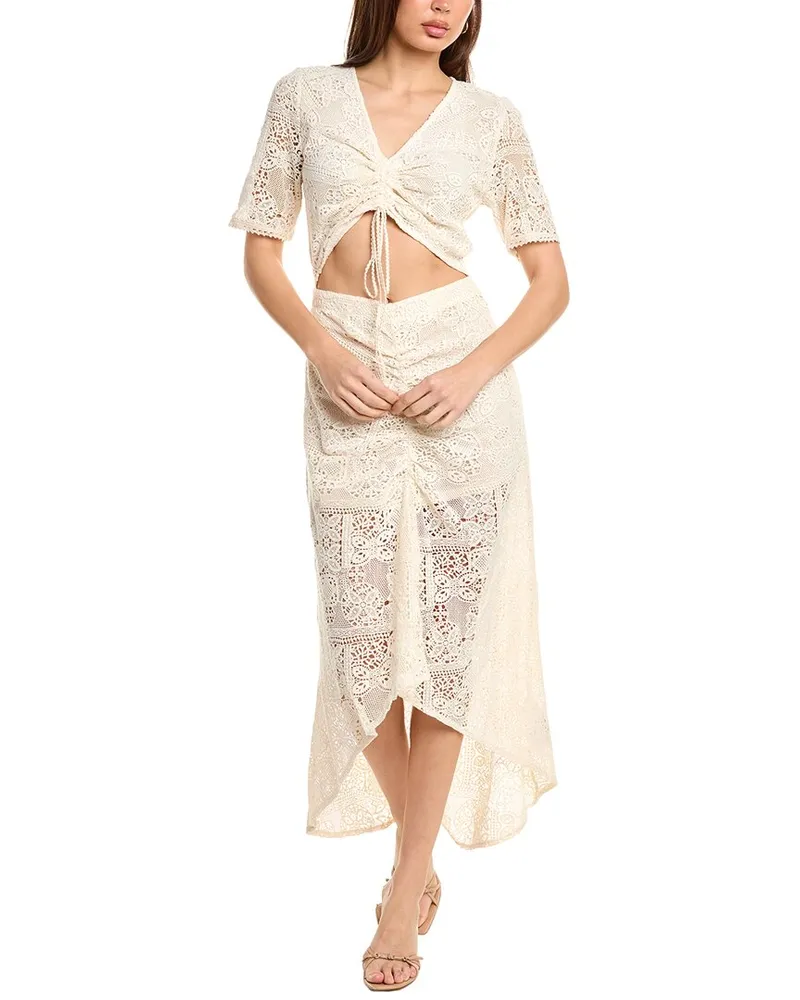Maje Midi Dress White