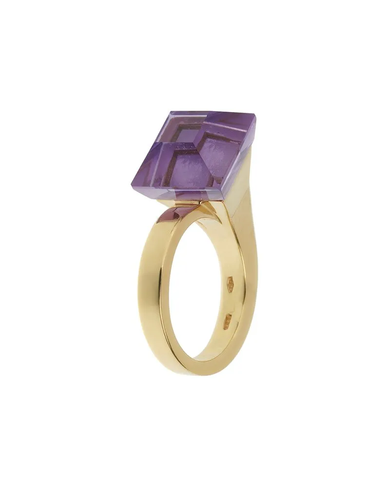 Gucci 18K Amethyst Cocktail Ring (Authentic Pre-Loved Nocolor