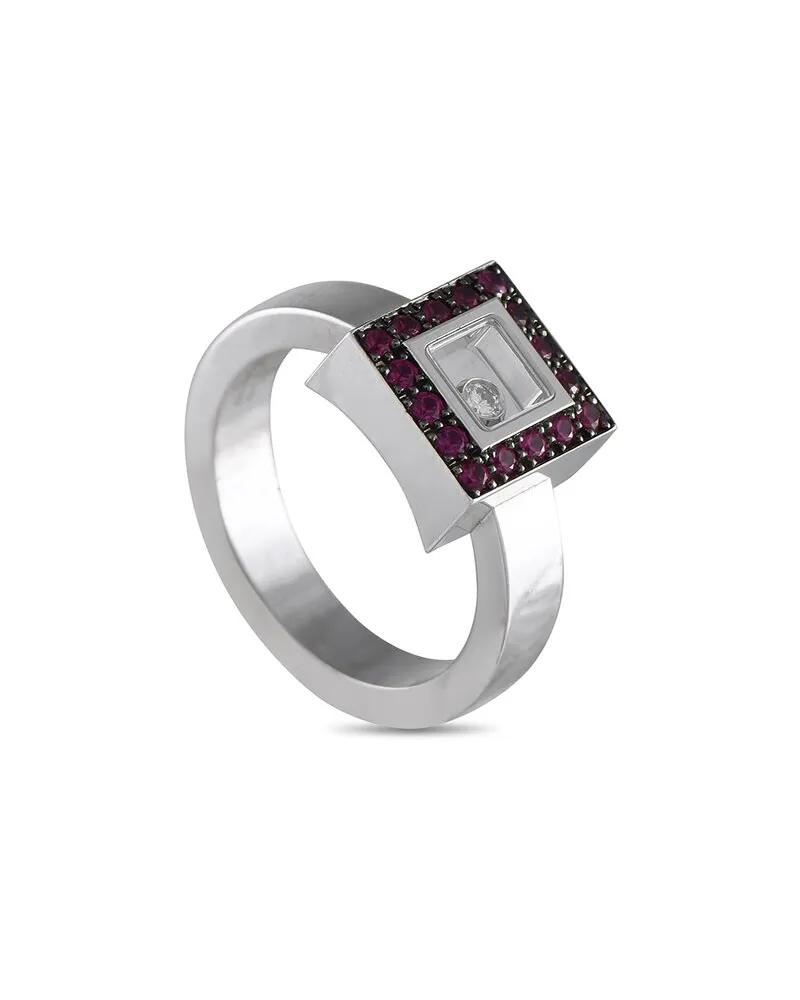Chopard 18K 0.05 ct. tw. Diamond & Ruby Ring Nocolor