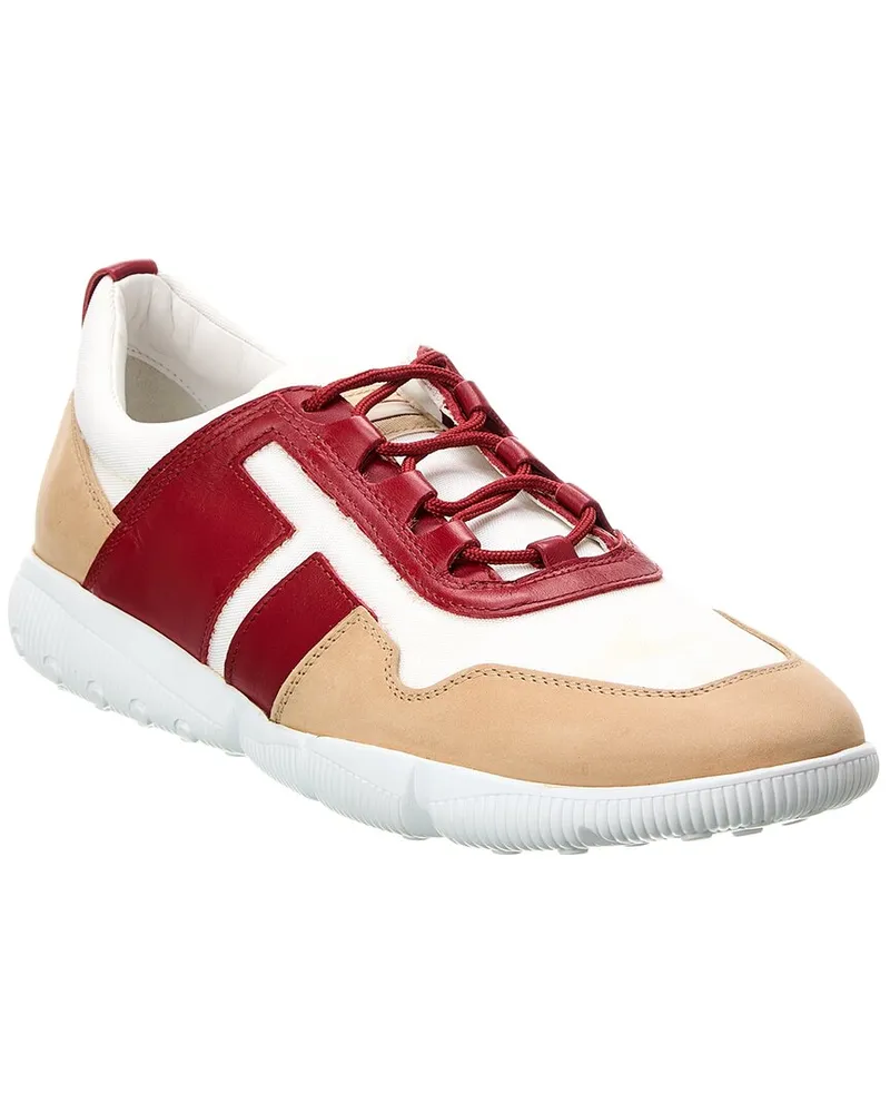 TOD'S TOD’s All Competition Canvas & Leather Sneaker Red