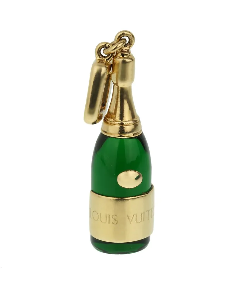 Louis Vuitton 18K Champagne Charm Pendant (Authentic Pre-Loved Nocolor