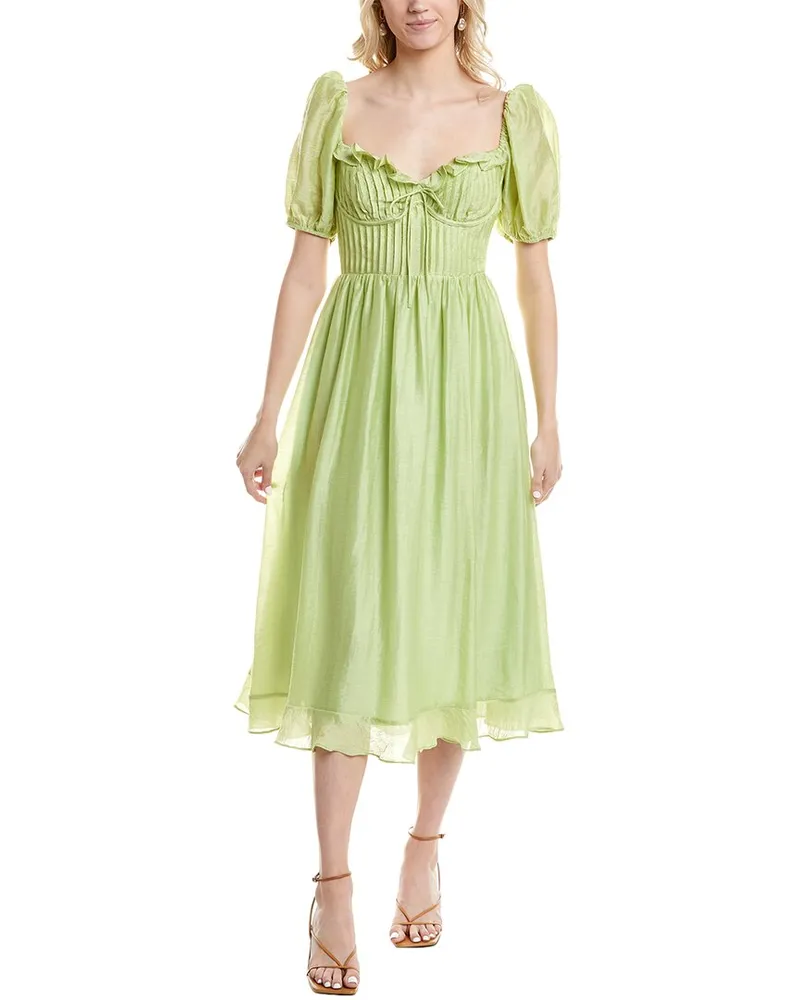 ASTR the Label Lunaria Midi Dress Green