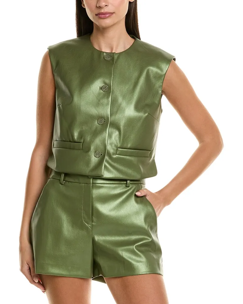Kenneth Cole Boxy Vest Green