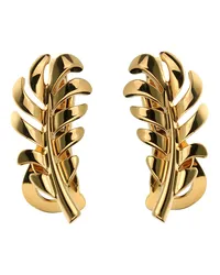 Chanel 18K Plume Earrings (Authentic Pre-Owned 