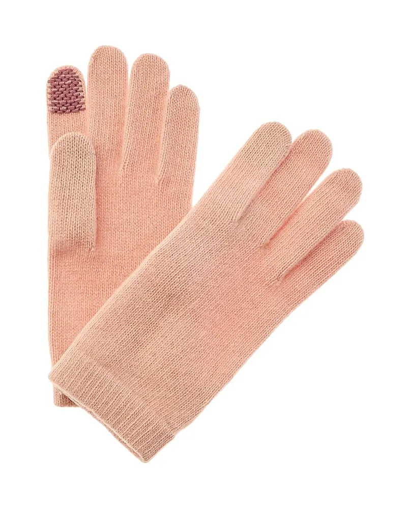 portolano  Women's Cashmere Tech Gloves Pink
