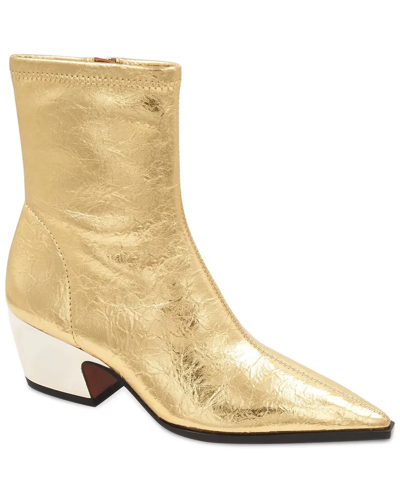 BCBGMAXAZRIA Seriba Leather Bootie Metallic