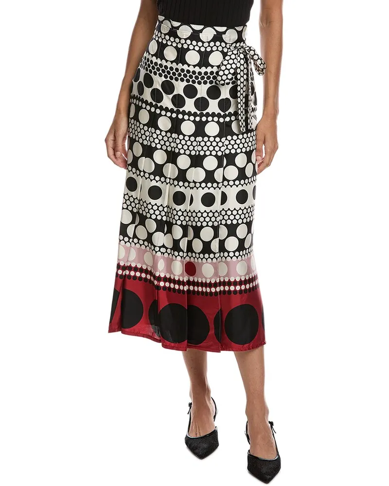 Valentino Garavani Silk Skirt Beige
