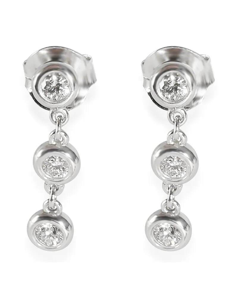 Tiffany & Co. Elsa Peretti Silver 0.60 ct. tw. Diamond Earrings (Authentic Pre-Loved Nocolor