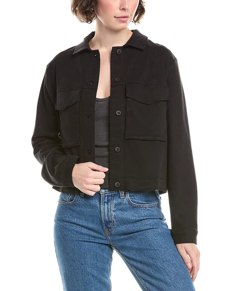 Bella Dahl Flap Pocket Jacket Black