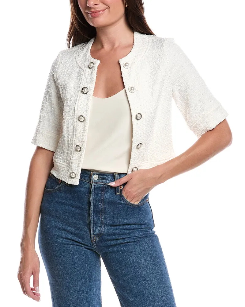 Joseph Ribkoff Boucle Jacket White