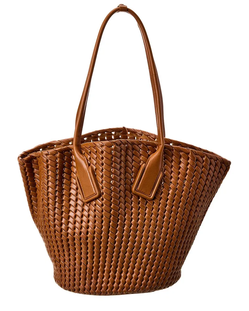 Bottega Veneta Basket Intrecciato Leather Tote (Authentic Pre-Loved Nocolor