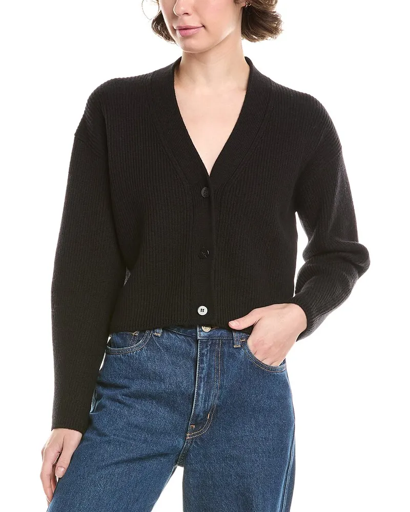 Max Mara York Wool Cardigan Black