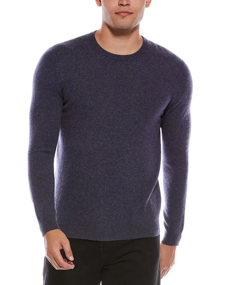 Autumn Cashmere Basic Cashmere Crewneck Sweater Blue