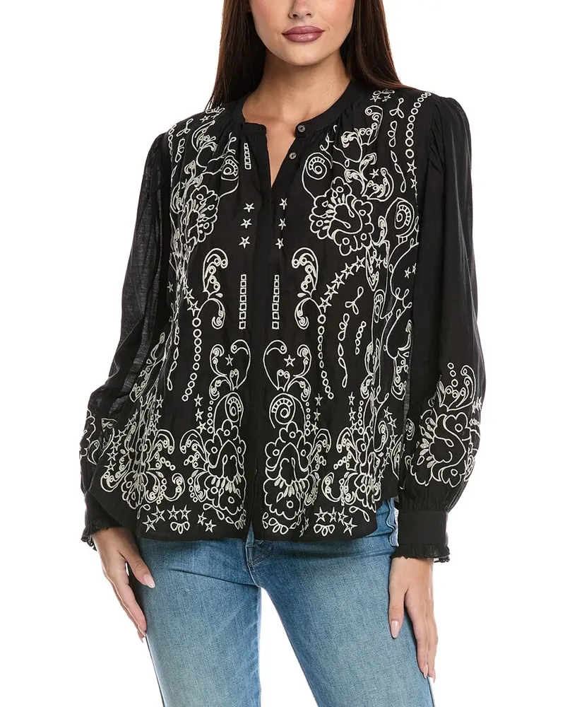 Johnny Was Kivi Blouse Black