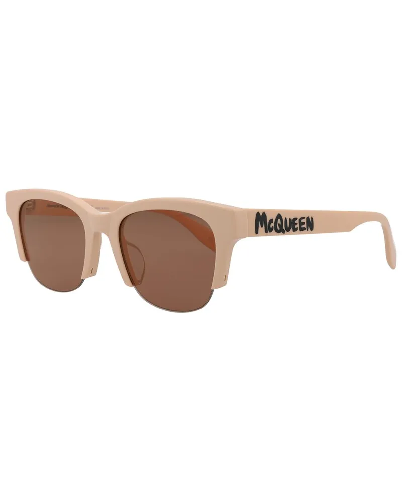 Alexander McQueen Women's AM0406SA 54mm Sunglasses Pink