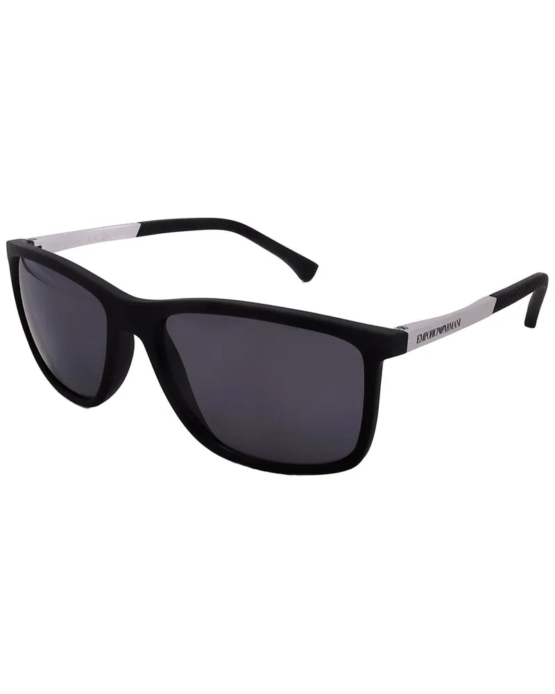 Giorgio Armani Men's EA4058 58mm Polarized Sunglasses Black