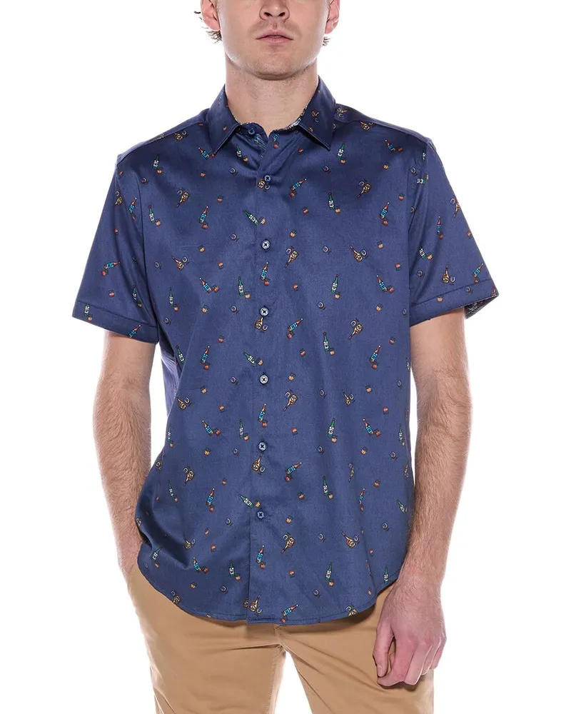Robert Graham Good Night Classic Fit Shirt Blue