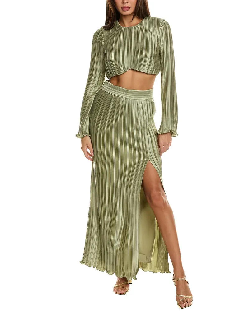 AIIFOS Salma Skirt Green