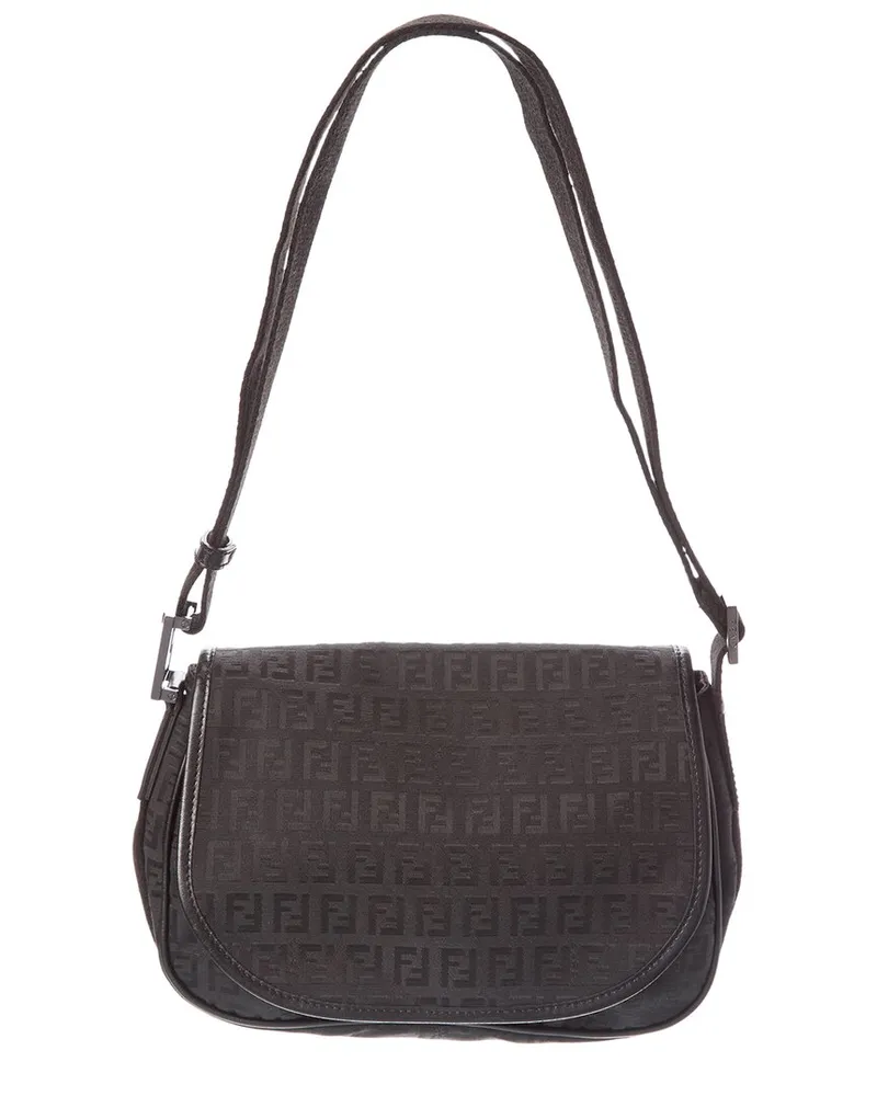 Fendi Black Jacquard Monogram Canvas Tote (Authentic Pre-Loved Nocolor