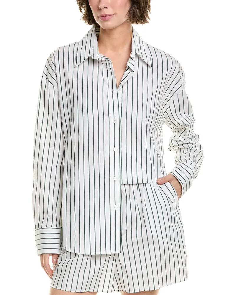 Enza Costa Cotton Shirt White