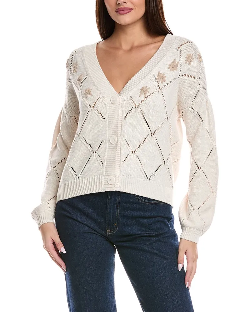 Splendid Primrose Cardigan White