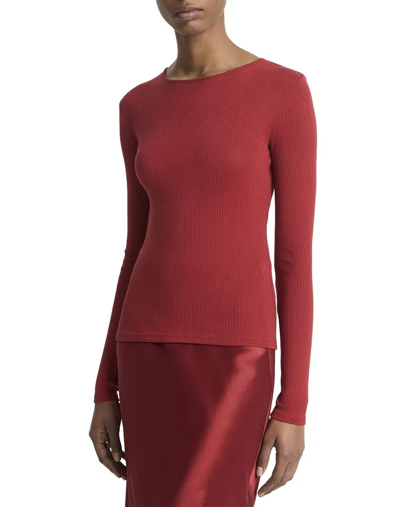 Vince Rib Top Red