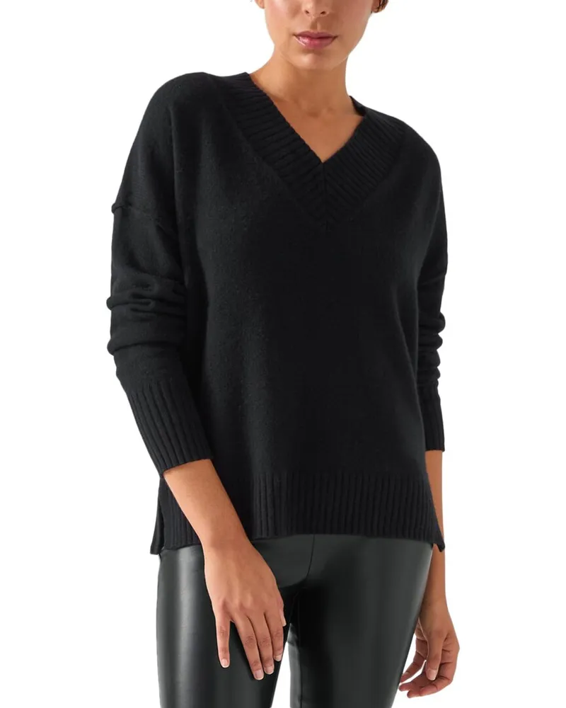 L.K.Bennett  Cara Wool-Blend Knitted Top Black