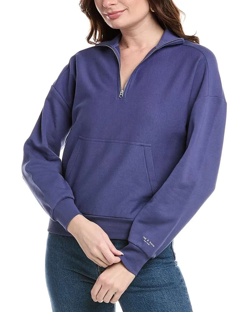 Rag & Bone City 1/2-Zip Pullover Purple