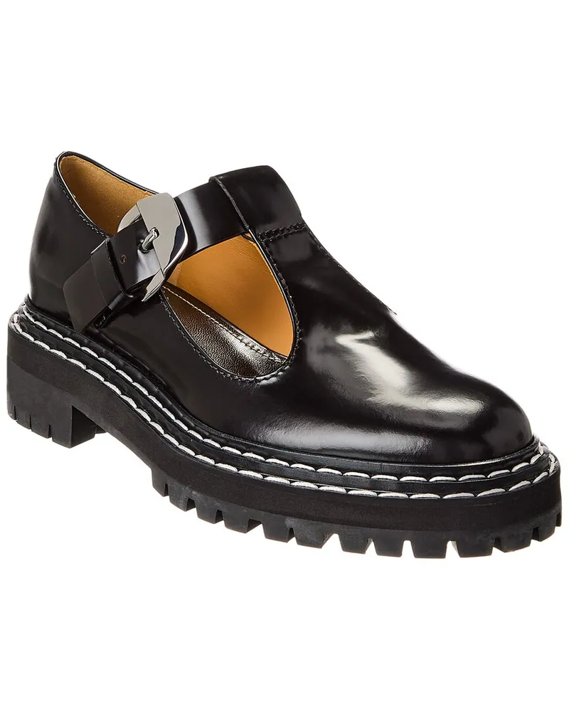 Proenza Schouler Mary Jane Leather Loafer Black