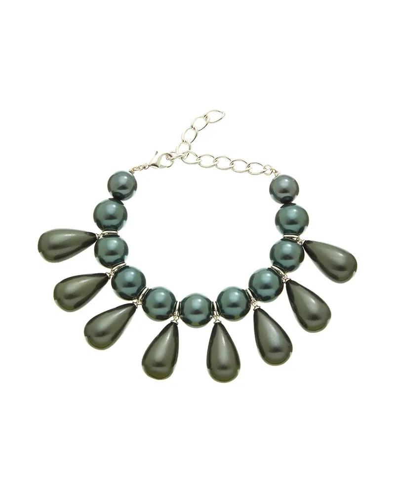 Carolina Herrera New York CZ Pearl Teardrop Bracelet Nocolor