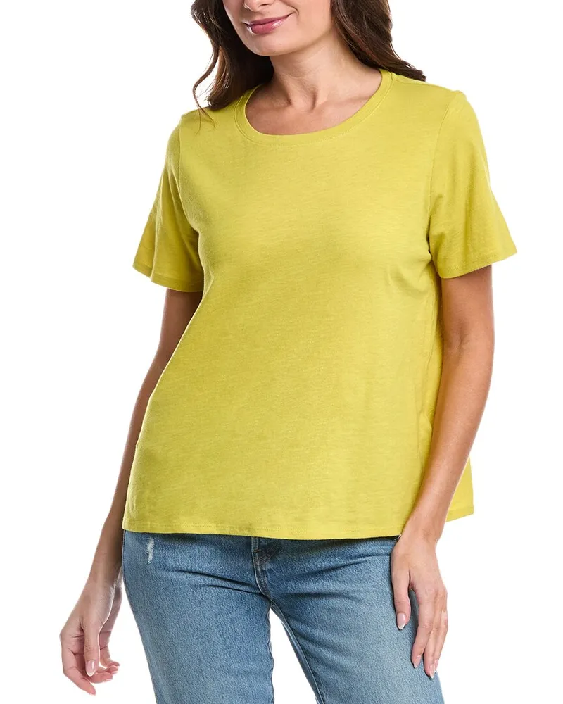 Eileen Fisher Crewneck T-Shirt Yellow