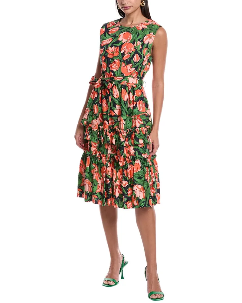Carolina Herrera New York Crewneck Dress Blue
