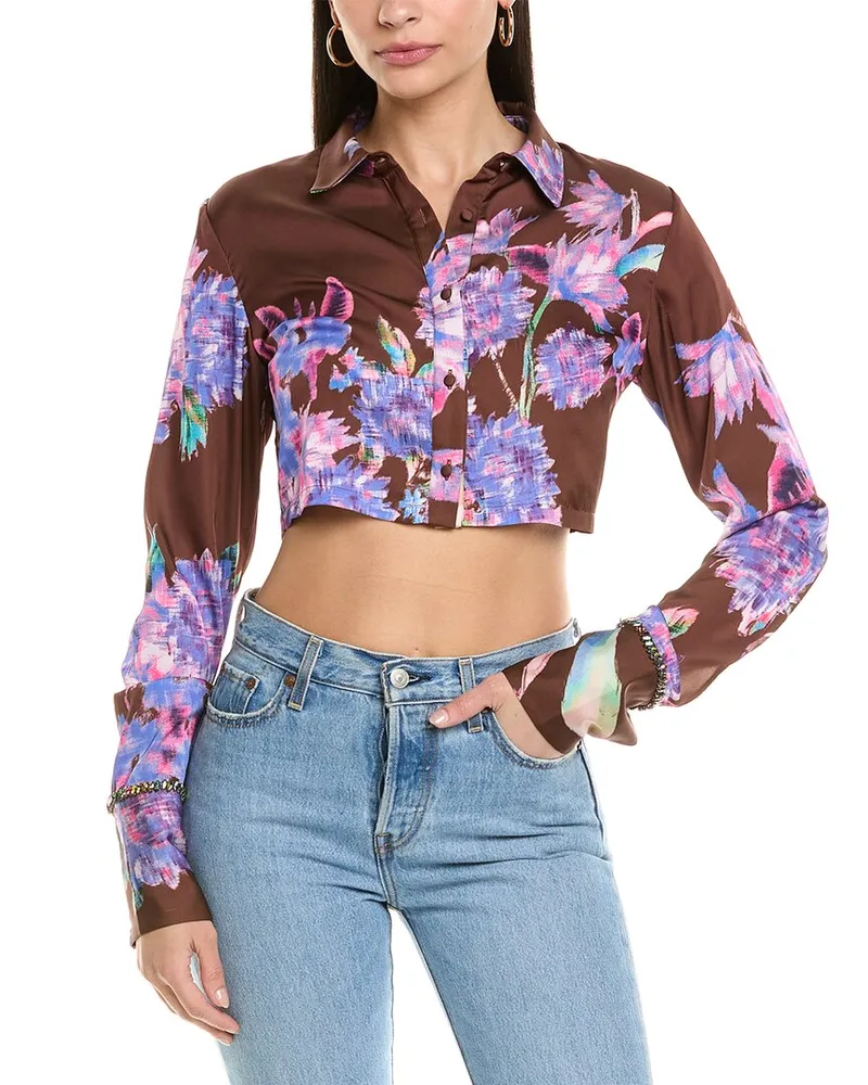 ROCOCO SAND Crop Shirt Brown