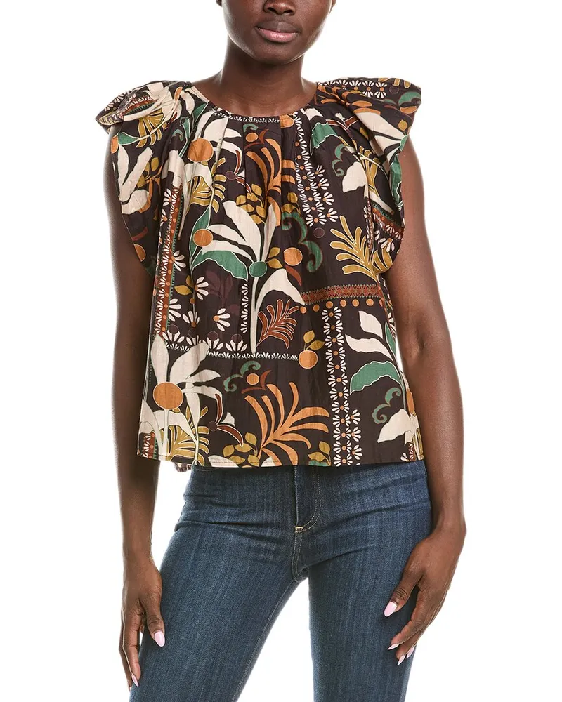 Graham & Spencer Silk-Blend Top Black